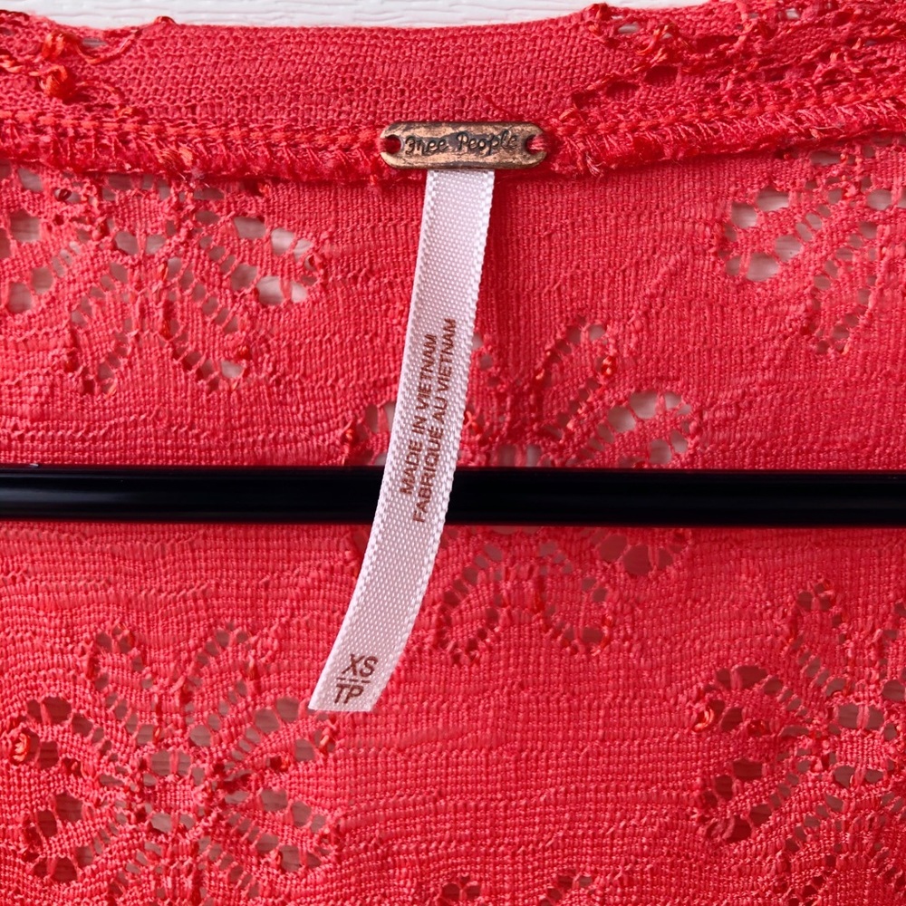Free People Daisy Pointelle Peplum Top - Picture 12 of 14